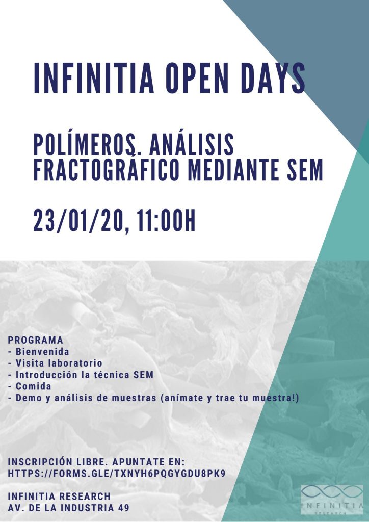 INFINITIA OPEN DAYS. ANÁLISIS FRACTOGRÁFICO MEDIANTE SEM DE POLÍMEROS/METALES