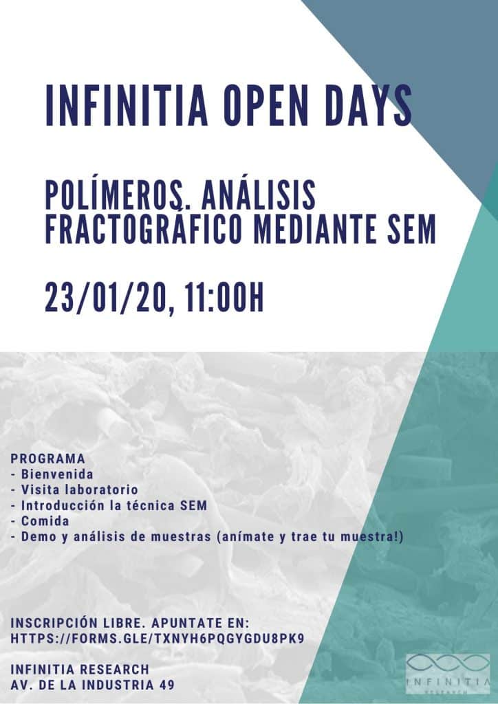 INFINITIA OPEN DAYS. ANÁLISIS FRACTOGRÁFICO MEDIANTE SEM DE POLÍMEROS/METALES