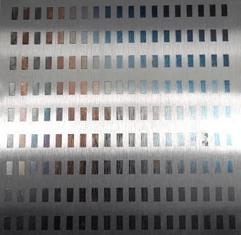 New ways to color metal by laser decoration New ways to color metal by laser decoration