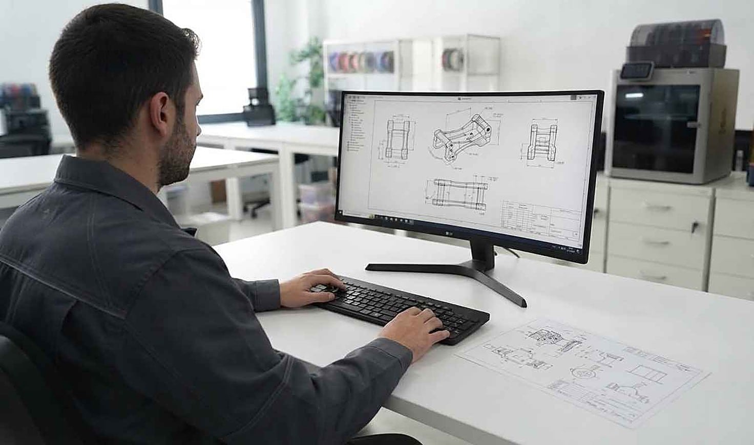 3D rendering and photorealistic images from 2D drawings for assembly manuals 2D drawings as the starting point for 3D product development and modelling
