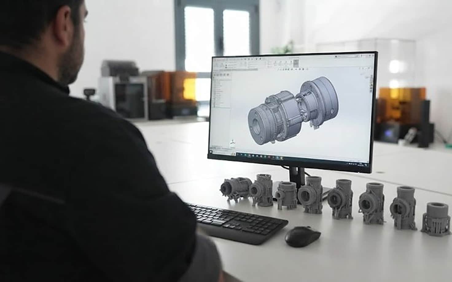Design and prototyping of a coupling to validate and improve the end-user experience 3D CAD design of the coupling for the device