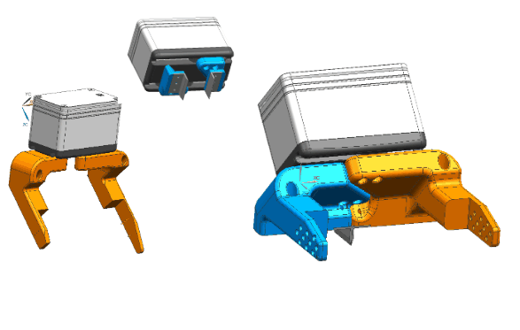 Diseño y prototipado customizado de garras para robots colaborativos