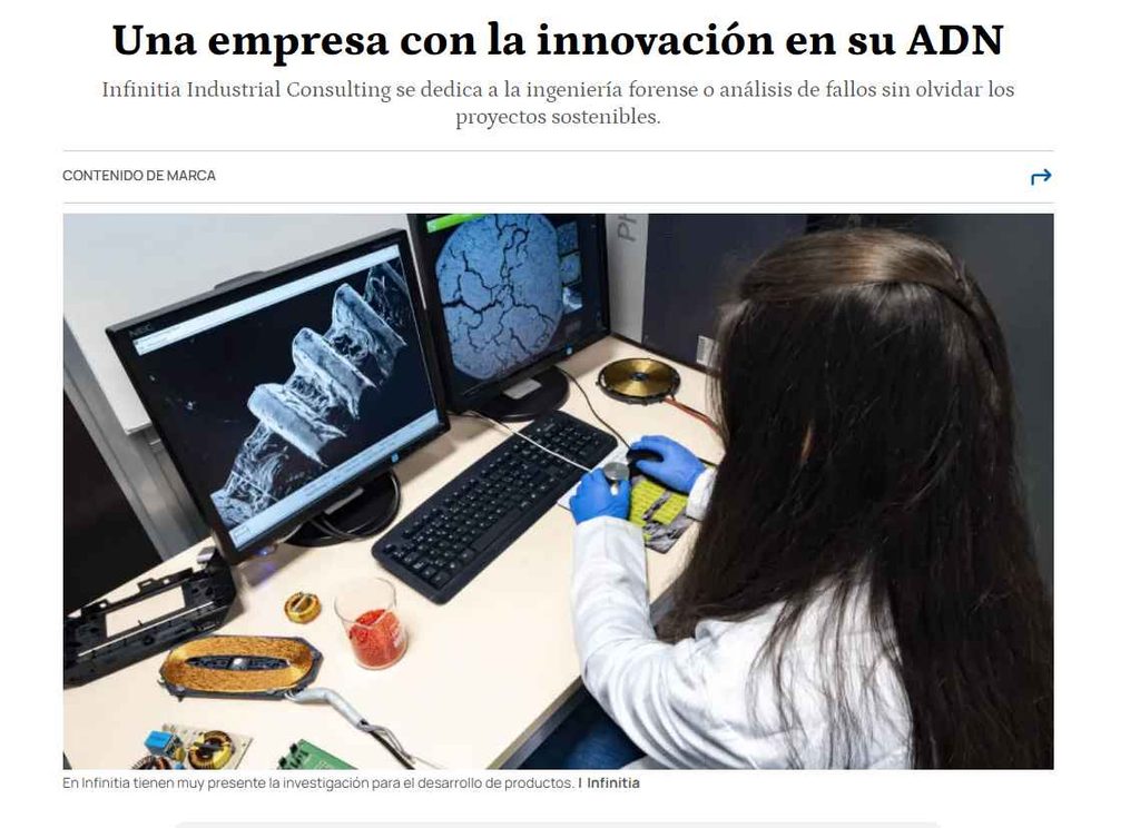 innovación Infinitia en los medios