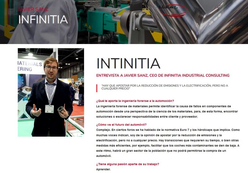 INTERVIEW WITH JAVIER SANZ, CEO OF INFINITIA INDUSTRIAL CONSULTING