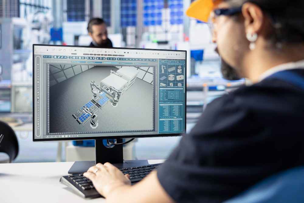 Ingeniero generando modelo CAD de un componente industrial para replicar una pieza sin planos