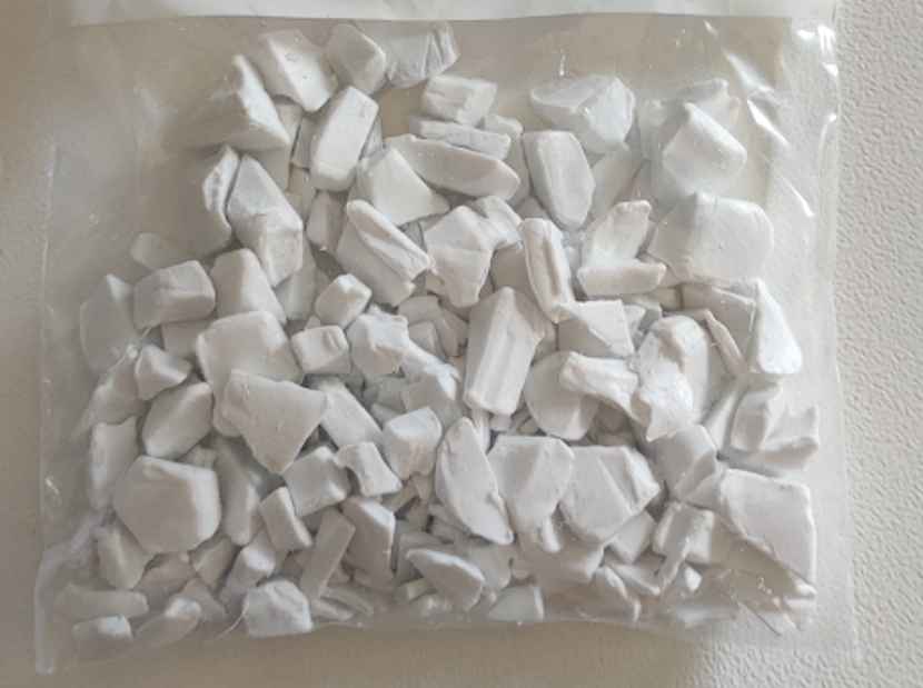 Fragmentos de polímero preparados para análisis de degradación térmica