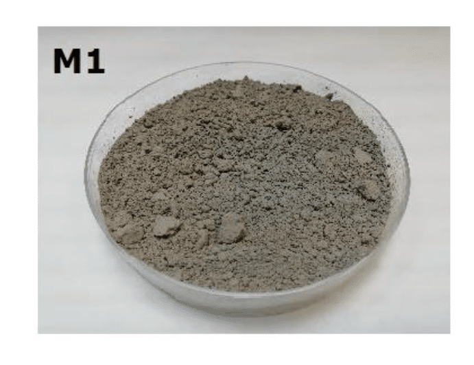 Solid industrial waste sample for chemical analysis and industrial waste control