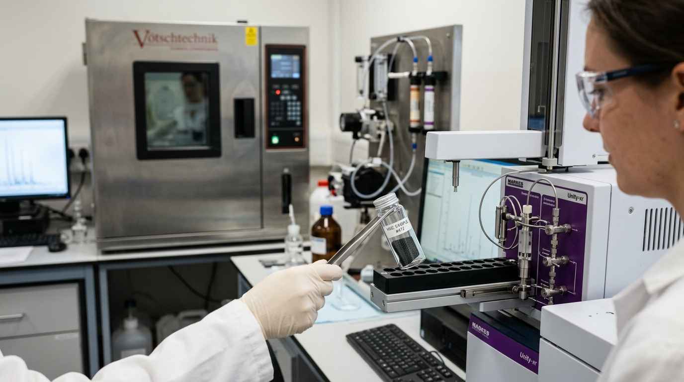 Ensayos para automoción: del PPAP al control de emisiones VOC Análisis de emisiones VOC de una pieza de interior de vehículo por cromatografía de gases