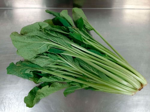 Hojas frescas de borraja sobre mesa de madera utilizadas en la revalorización de subproductos mediante extracción de polifenoles