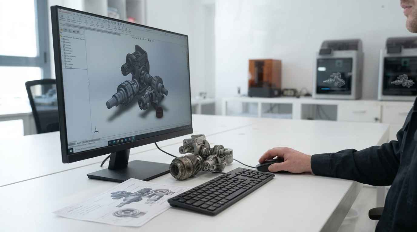 Redesign and manufacture of a prototype to register a utility model 3D CAD design of the prototype developed for the utility model registration