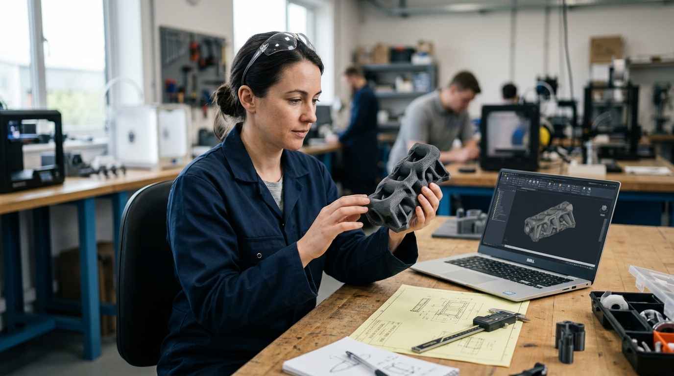 Automotive prototyping: validations before production Coordinate measuring machine checking an automotive prototype part