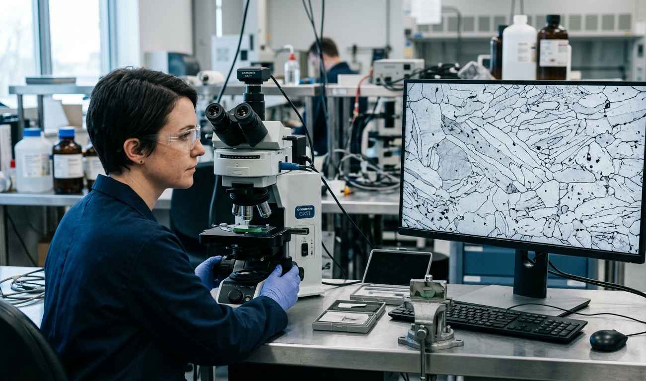 Análisis de fallos en automoción: componentes que fallan dentro del periodo de garantía Corrosión galvánica en una unión multimaterial de aluminio y acero en automoción