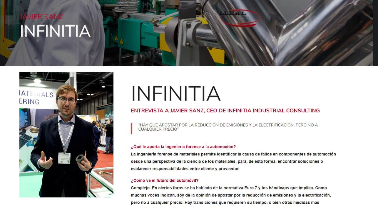 ENTREVISTA A JAVIER SANZ, CEO DE INFINITIA INDUSTRIAL CONSULTING