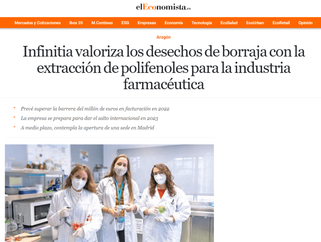 Infinitia en los medios