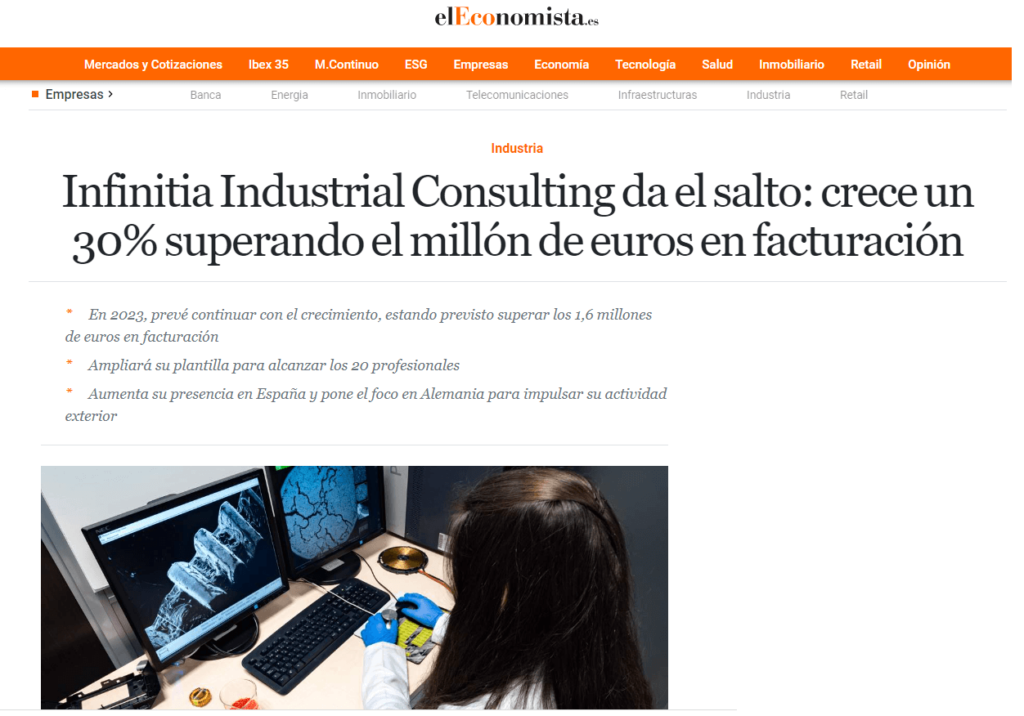 Infinitia en los medios