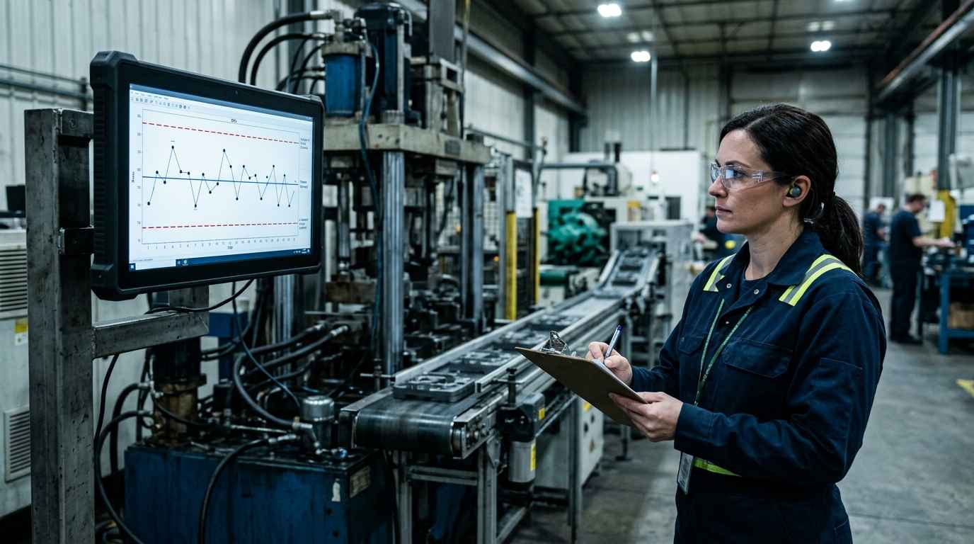 Reducing scrap in production: how to find the critical variables before they eat your margin Engineer comparing two material lots to locate the critical scrap variable