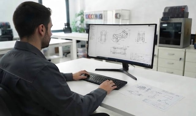 Renderizado 3D e imágenes fotorrealistas a partir de planos 2D para manuales de montaje Planos 2D de desarrollo como punto de partida para el modelado 3D