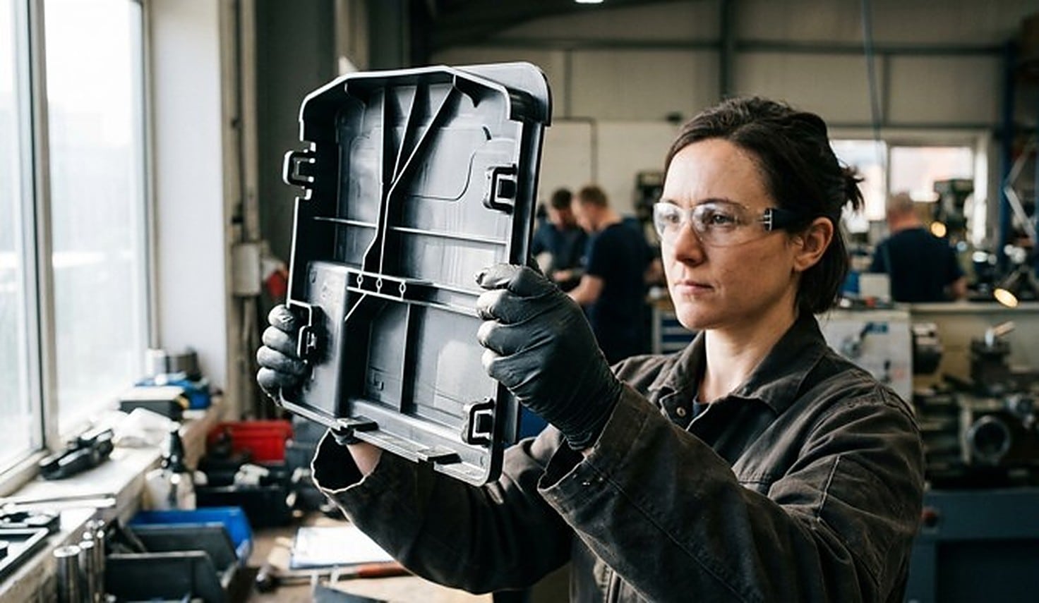 Inspection of a redesigned part to reduce the number of components