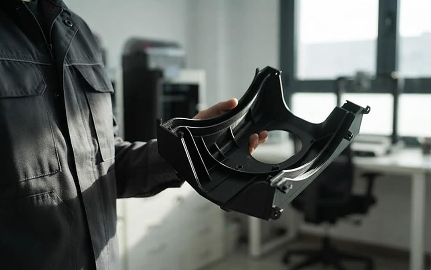 Prototipo por fabricación aditiva de la pieza única rediseñada