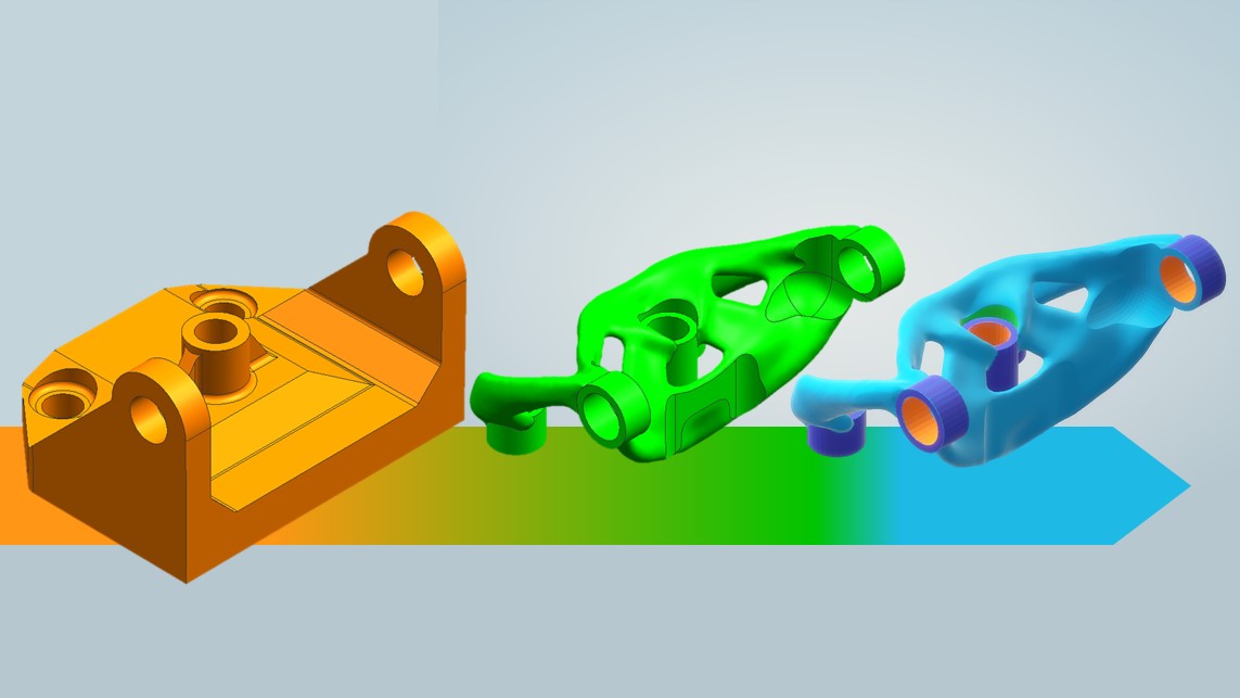 Design and manufacturing through 3D printing to reduce component weight