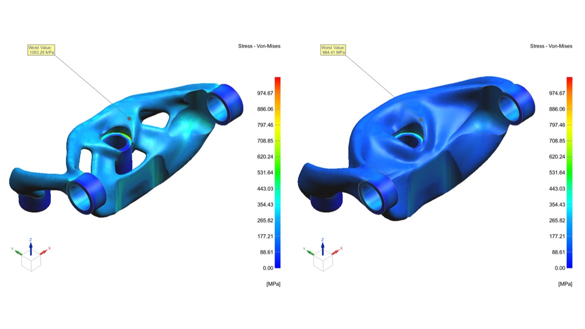 Design and manufacturing through 3D printing to reduce component weight